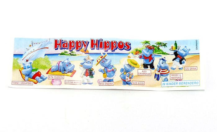 Beipackzettel von den Happy Hippos aus dem Merendero Sommerei