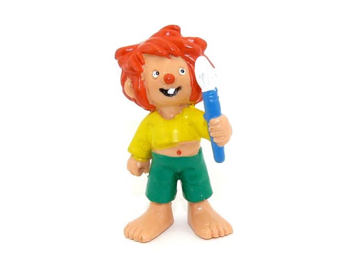 Pumuckl Maler als Werbefigur von CE Bully Germany (Höhe 45mm Pinsel blau weiß)