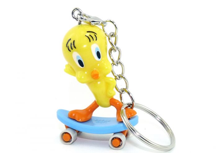 Tweety mit Skateboard als Schlüsselanhänger