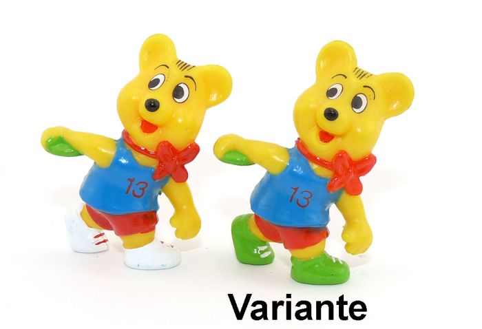 Haribo Goldbären Serie Sport 96. Bär als Diskuswerfer mit grünen Schuhen - Variante