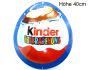 Retro - Eiförmiges Blechschild vom Kinder Überraschungsei. Höhe 40cm und in Top Zustand