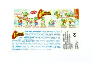 Beipackzettel von den Coccobulli aus Italien 1995 (Crazy Crocos)