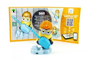 DAVE Figur (SD744) mit Beipackzettel von den Minions 3 