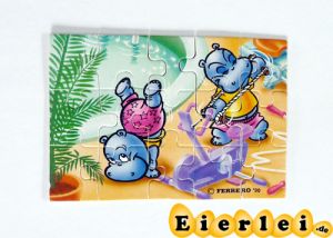 Puzzleecke von den Happy Hippo im Fitness Fieber, unten links