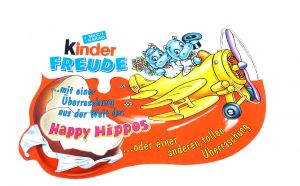 Kinder Freude Happy Hippo Hochzeit (Palettenanhänger)