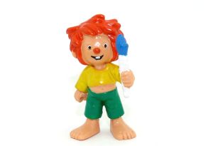 Pumuckl Maler als Werbefigur von CE Bully Germany (Höhe 45mm Pinsel weiß blau )