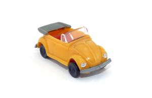 VW Käfer Cabriolet in orange (Fahrzeuge nach Wiking Vorbild)
