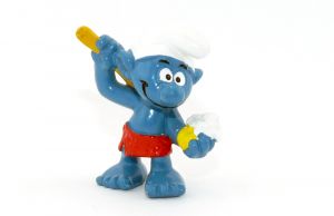 Schleich Schlumpf mit Seife und Bürste. 40235 Smurf 