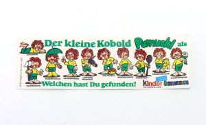 Beipackzettel der Serie Der kleine Kobold Pumuckl von 1985