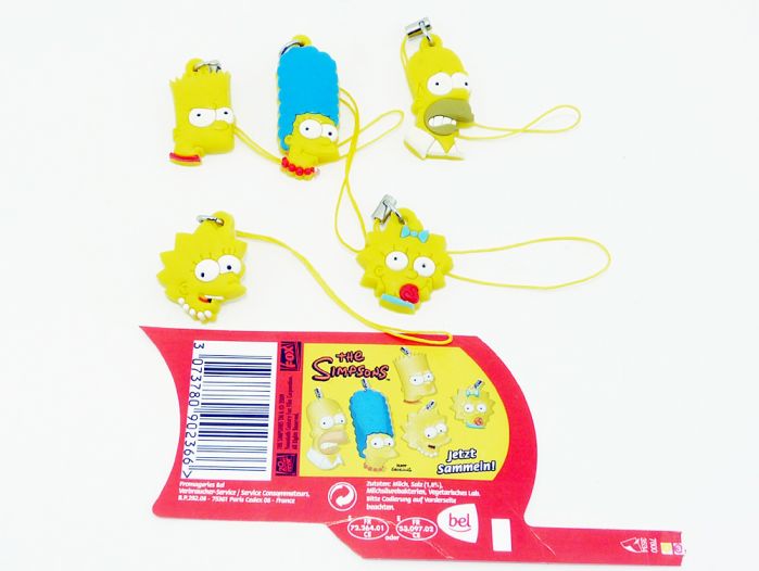 Figurenset Simpsons 5 Anhänger (Firma Babybel)